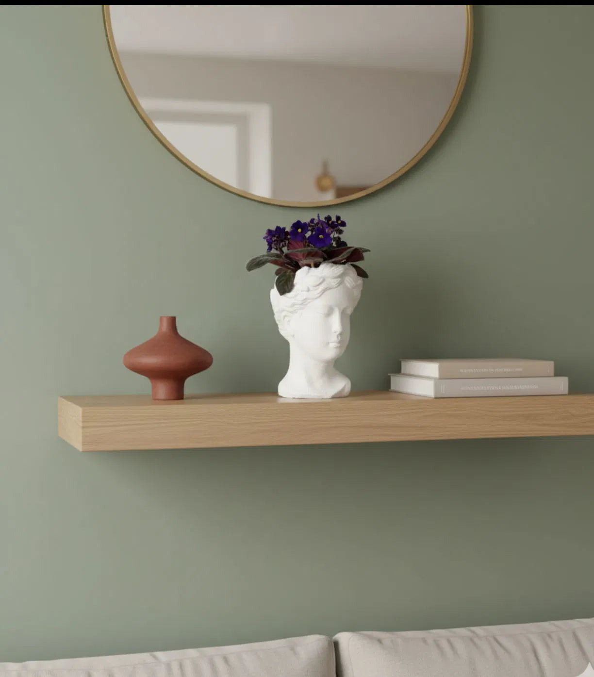 פסל ראש דקורטיבי מבטון – עיצוב אלגנטי וייחודי