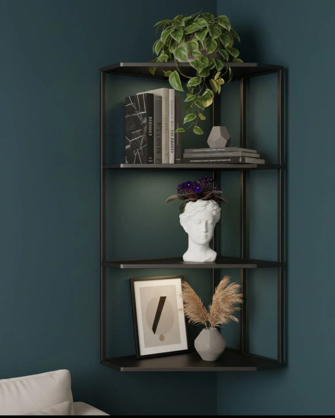 פסל ראש דקורטיבי מבטון – עיצוב אלגנטי וייחודי