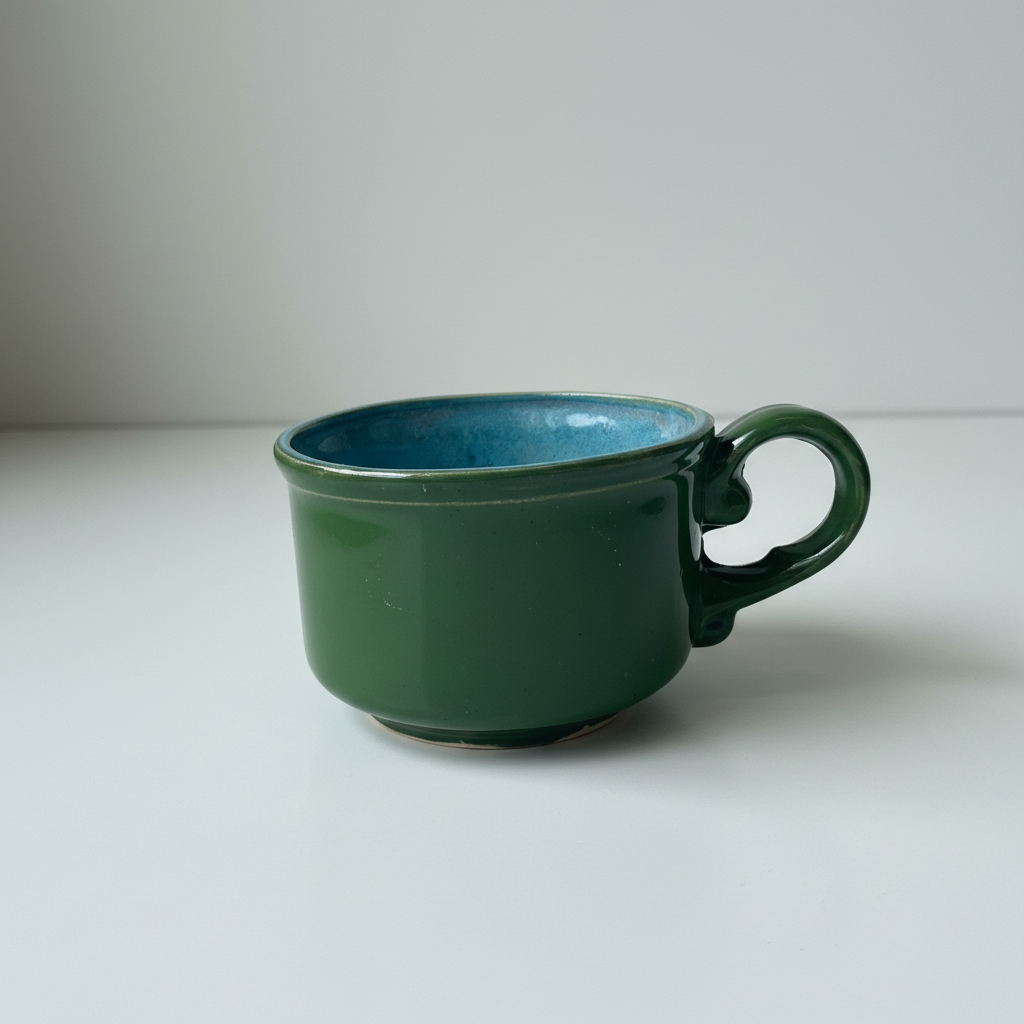 صورة احترافية للكأس الخزفي