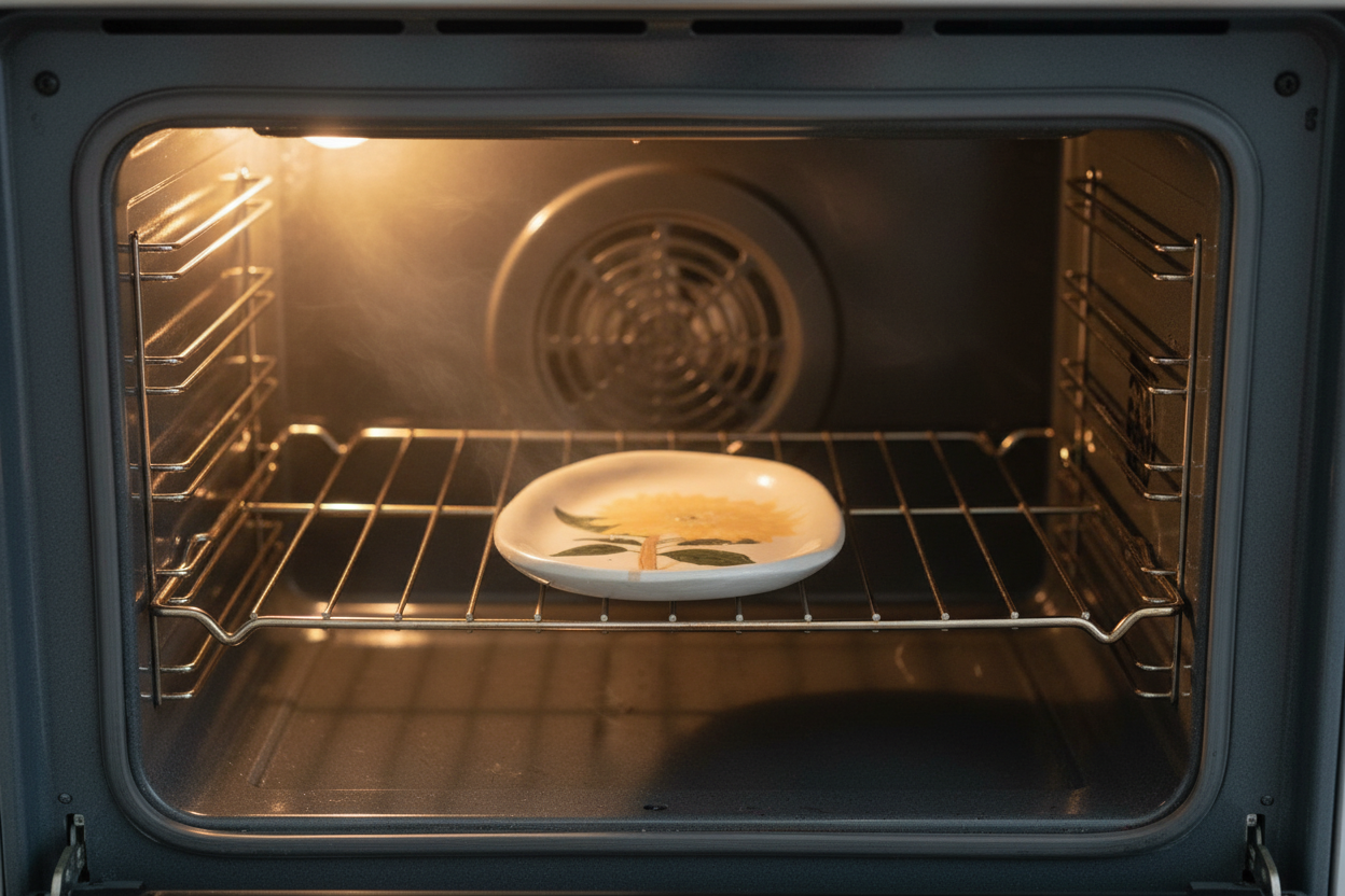 صحن زهرة عباد الشمس في الفرن