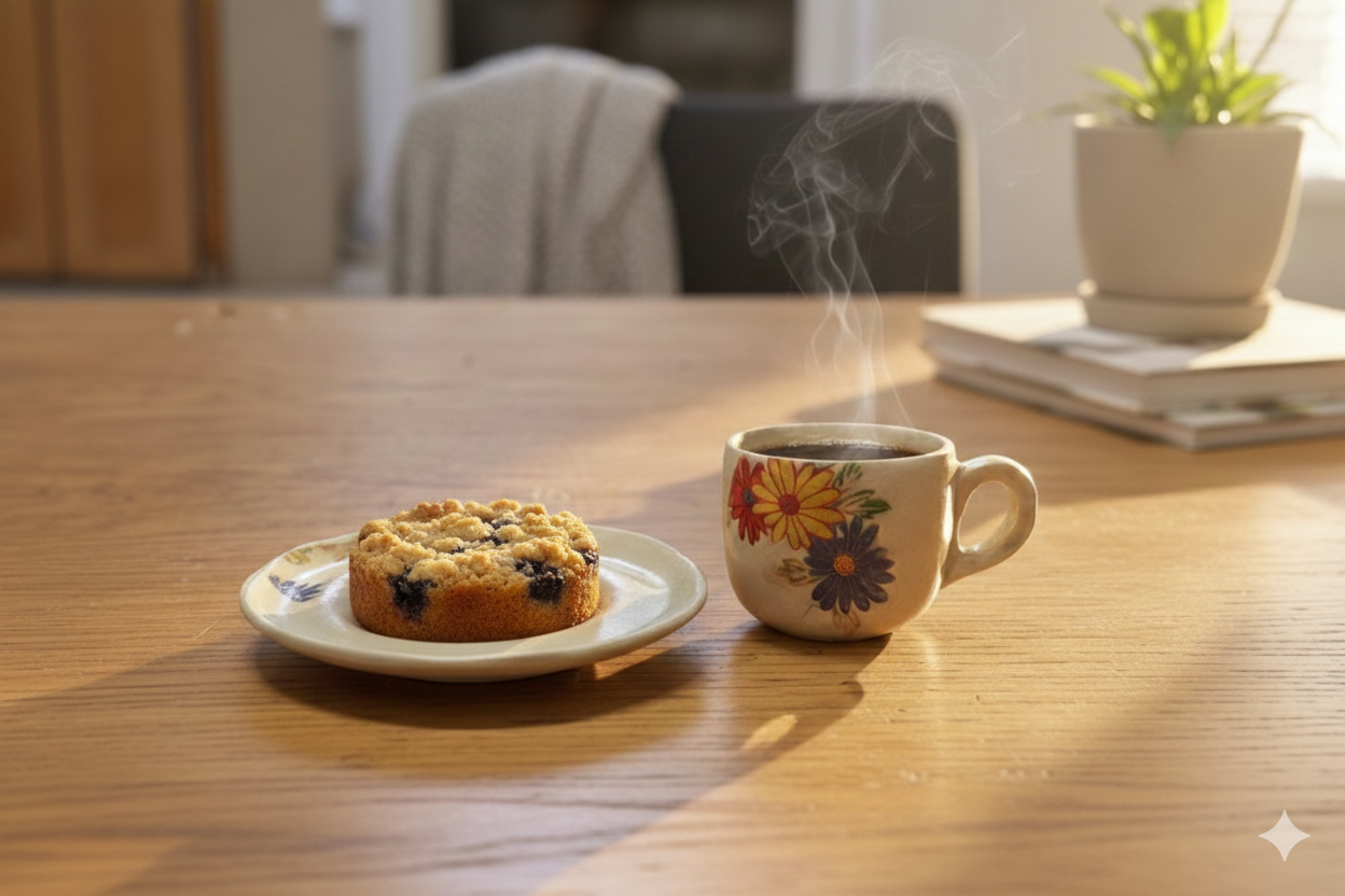 פינג'ן קפה וצלוחית קרמיקה עם פרחים צבעוניים