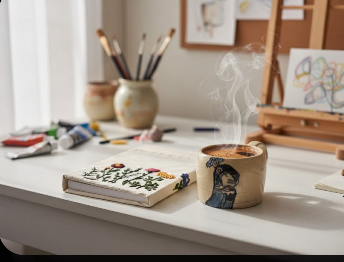 סדנת רקמה על מחברת - Embroidery Workshop