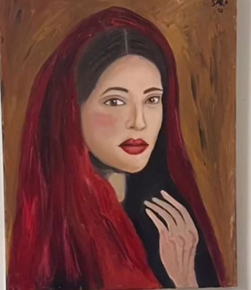 לוח ציור בשמן בעבודת יד