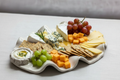 Ceramic Tray with Labneh in Floral Holder